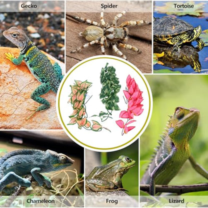 BESPORTBLE 3pcs Artificial Climbing Plants Bendable Simulation Vines 30cm Artificial Rattan Jungle Vines for Reptile Habitat Decor Terrarium Snakes Lizards Chameleons