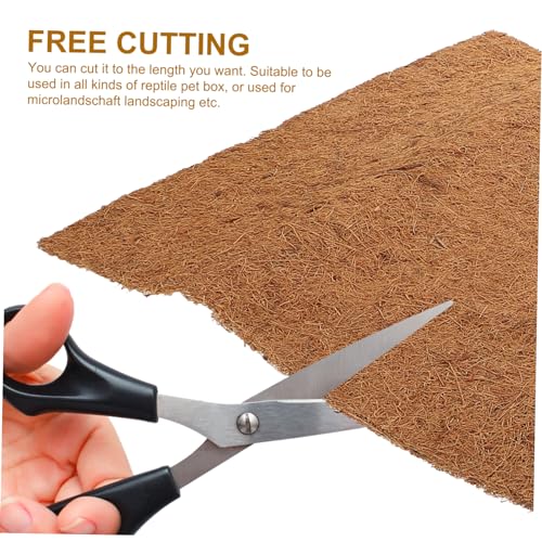 Natural Coconut Fiber Reptile Bed Mat Substrate for Tortoise Lizard Snake Habitats Breathable Easy to Clean Reptile Bedding - size: Size 2