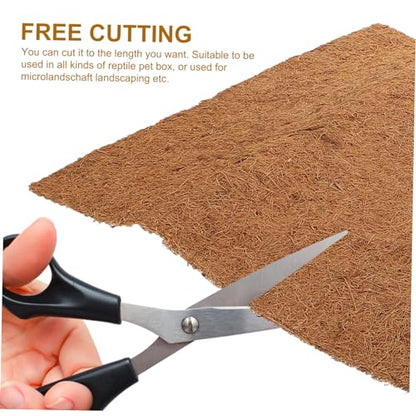 Natural Coconut Fiber Reptile Bed Mat Substrate for Tortoise Lizard Snake Habitats Breathable Easy to Clean Reptile Bedding - size: Size 2