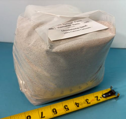 Hamster Bath Sand - Dust Free, Clumps Litter, Burrowing - Made in USA - 100% All Natural Limestone Calcium Sand (6, Pounds)