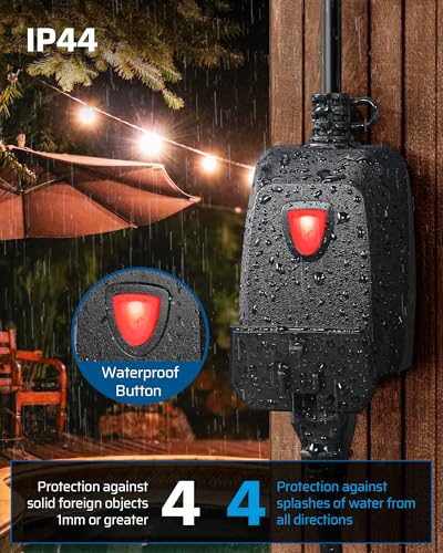 DEWENWILS Outdoor Dimmer for String Lights, Two-Remote Control Dimmable Plug, 100FT Range, Waterproof Plug in Dimmer for Dimmable LED/Tungsten Bulbs - style: Dimmer with 2 Remotes