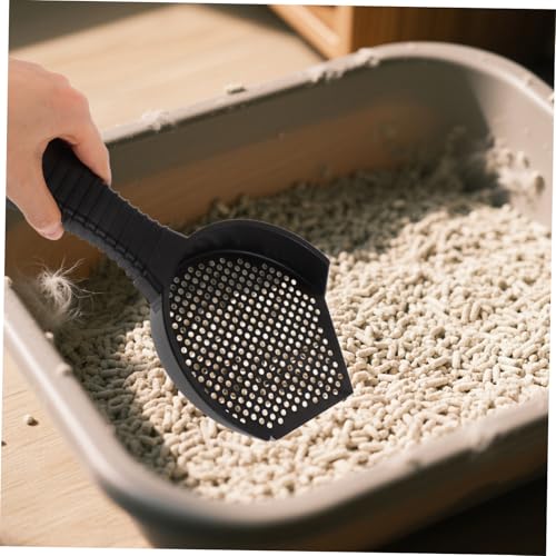 Abaodam 2Pcs Cat Litter Scooper Set Durable Plastic Sifting Scoop with Ergonomic Handle for Effortless Cleaning of Litter Boxes and Reptile Terrariums Waste Removal