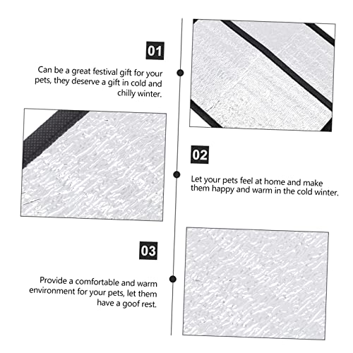 ibasenice 2Pcs Insulation Mat for Snakes Lizards Heated Pad with Reflective Film for Reptile Winter Care Under Tank Heating