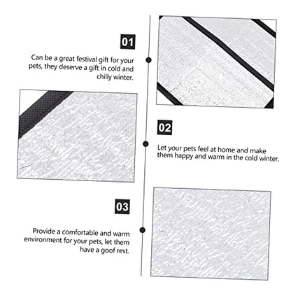 ibasenice 2Pcs Insulation Mat for Snakes Lizards Heated Pad with Reflective Film for Reptile Winter Care Under Tank Heating