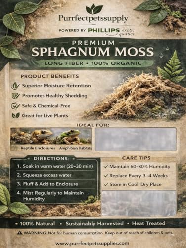 Sphagnum Moss Substrate for Reptiles & Terrariums (1)