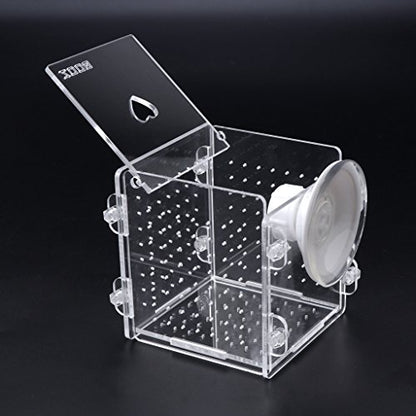 Fish for Hatchery Incubator Aquarium Breeding Box Acrylic Breeder Isolation Hatching Boxes with Suction Cup