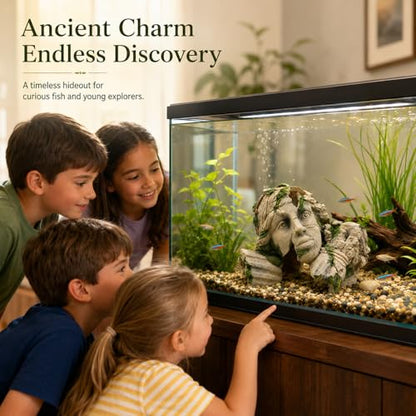 Mechpia Aquarium Hideout Cave, Reptile Cave Fish Tank Decorations Ornament Accessories for Breeding Betta Reptile Leopard Gecko