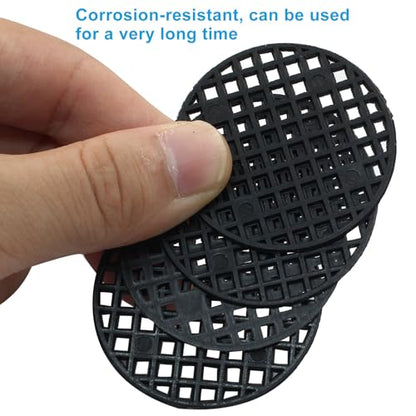 100 Pcs 45mm Plant Pot Mesh Hole Covers Pads, Flower Pot Hole Mesh Pads Plastic Bottom Grid Mat Round Meshs Screen Pot Bottom Gasket Bonsai Drainage Screen - color: 100 Pcs