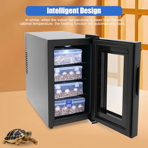 Reptile Incubator, 70W 6.08Gal Digital Incubator Cooling Small Reptiles Eggs Temperature Control Portable Scientific Lab Incubators with LED Touch Display Screen for Turtle Lizard Snake (70W) - size: 70W