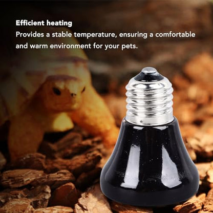 AYNEFY Infrared Ceramic Heat Lamp, Heat Emitting Ceramic Heat Lamp for Reptiles No Light Emitting Heat Lamps for Chicken Cat Parrots (50W), AYNEFYzf9gymu6bc-12 - size: 50 Watts