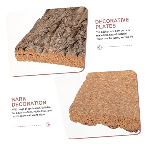 Cork Bark Background for Reptile Terrarium Natural Tree Bark Habitat Decor for Lizards and Turtles Climbing Mat Aquarium Aesthetics and Environment