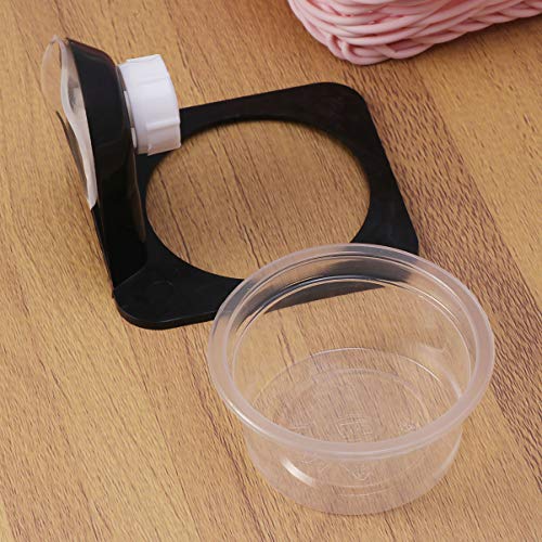 ULTECHNOVO Reptile Feeding Bowl, Food Water Dish Drinking Feeder Single Case Suction Cup Style Pet Accessories for Tortoise Reptile Lizard Gecko 2pcs
