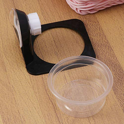 ULTECHNOVO Reptile Feeding Bowl, Food Water Dish Drinking Feeder Single Case Suction Cup Style Pet Accessories for Tortoise Reptile Lizard Gecko 2pcs