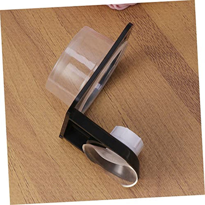 2pcs Black Reptile Feeding Bowl Cups Water Dish for Tortoise Lizard and Iguana Easy to Clean Space Saving Design for Tanks and Boxes - size: Size 5