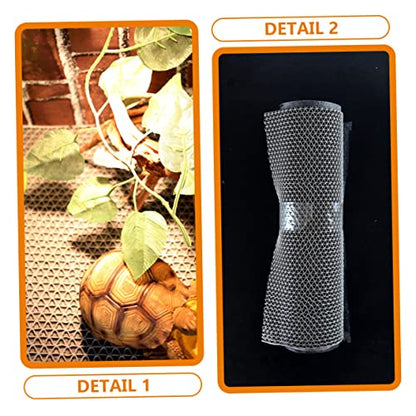 Levemolo 1set Reptile Carpet Mat Terrarium Liner for Snakes Lizards and Turtles Reusable and Washable Easy to Cut for Leak-Resistant Bedding for Reptile Habitats