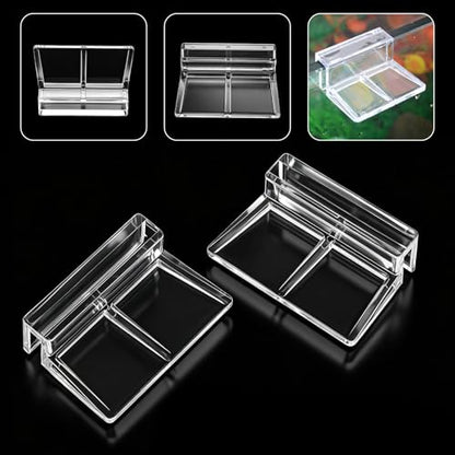 6Pcs Aquarium Lid Clips 5mm Aquarium Glass Top Clips | Acrylic Clear Tank Lid Support Holder Clips for Rimless Aquariums