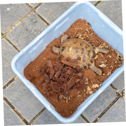 POPETPOP 1bag Reptile Enclosure Bark Chips Decorative Terrarium Substrate Safe Lizard Tank Bedding Natural Tree Bark Decor