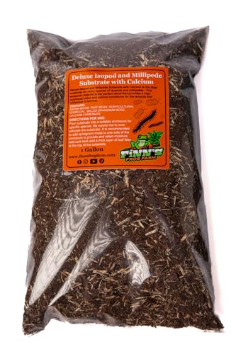 Finn's Frog Farm Deluxe Isopod and Millipede Substrate with Calcium - (1 Gallon), Brown
