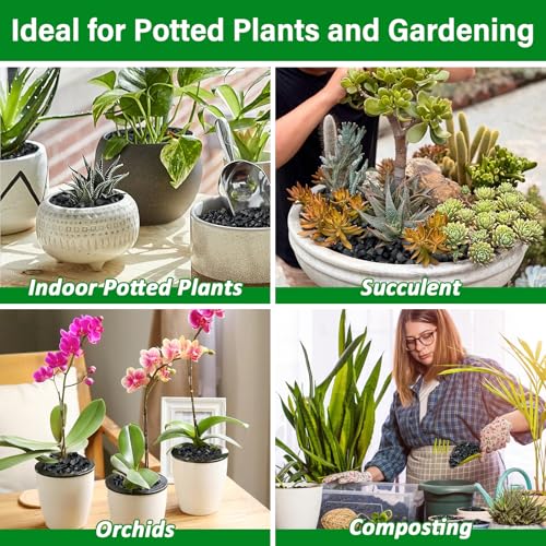 Legigo 10QT All Natural Horticultural Charcoal- Activated Hardwood Plant Charcoal for Soil Amendment, Conditioning Bonsai Soil, Succulent, Terrarium Supplies, Indoor Plant Potting Soil - color: 10 QT