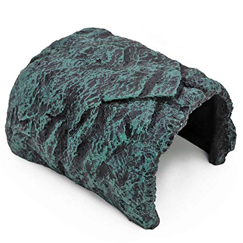 Reptile Rock Hideout Reptile Rock Hide Cave Reptile Hide Away Turtle Hideout for Bearded Dragon Tortoise Small Lizards Fish Amphibians
