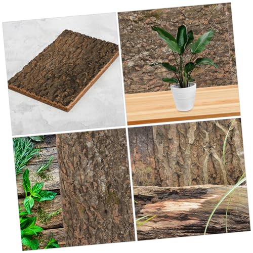 balacoo Cork Bark Terrarium Background Natural Climbing Mat for Reptile Tanks Aquariums Decor for Turtles Snakes and Lizards Safe Reusable Design