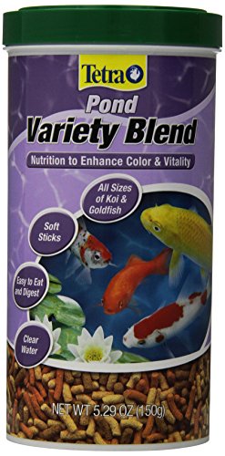 Tetra Pond 16455 Variety Blend Food, 5.29-Ounce, 1-Liter - size: 5.29 Ounce (Pack of 1)