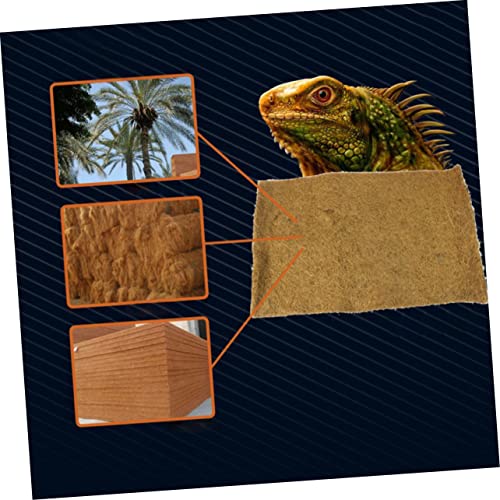 Breathable Terrestrial Bedding Liner Reptile Mat Coir Sheet Lizard Tank Bedding - size: Size 1