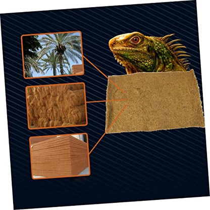 Breathable Terrestrial Bedding Liner Reptile Mat Coir Sheet Lizard Tank Bedding - size: Size 1