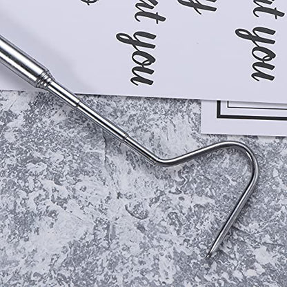SaditY 3pcs Snake Catcher Tongs Snake Capture Hook Reptile Supplies Reptisoil Pocket Sidewinder 12 Snake Hook Snake Catching Hook Reptile Terrariums Reptile Hook Crawl Stainless Steel