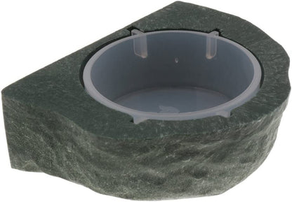 Magnetic Reptile Feeding Cup Feeder Ledge Cups Food Dish Water Bowl for Gecko Lizard Turtle (Green)