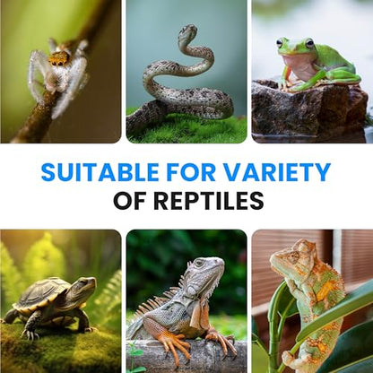 Simple Deluxe 8X12 Inch 16W Reptile Heating Pad with Temperature Adjustable Knob Under Tank Terrarium Heating Mat for Turtles, Lizards, Frogs, and Other Reptiles, 2 Pack - size: 8" x 12", style: 2 Pack Heat Pad with Adjust Knob