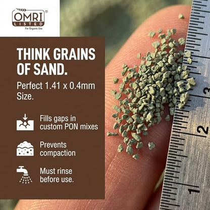 Zeolite Granular 6 lbs, Clinoptilolite 1.4-4 mm, Soil Amendment for Plants, Succulents and Bonsai, Improves Drainage and Odor Control, Aquarium Filter Media - style: Granular - 6 lbs