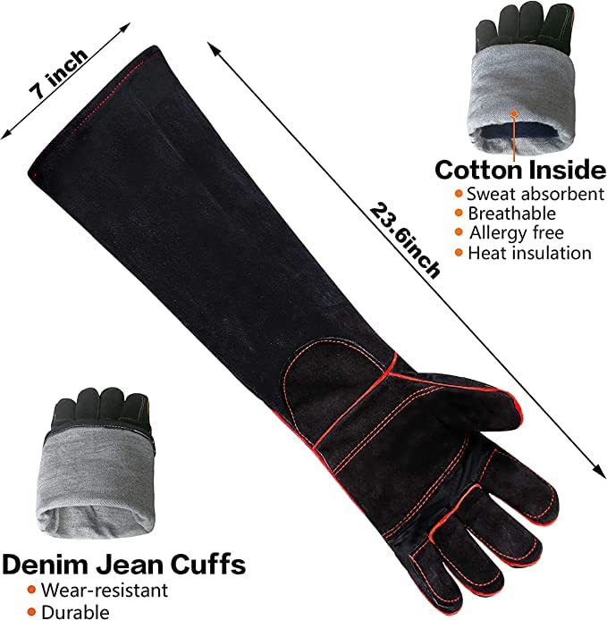 TIROTECHS Build Trust & Protect Your Hands - Bite-Proof Animal Handling Gloves for Safe & Loving Pet Care with Dogs and Cats