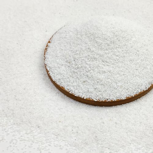 FANTIAN 10 lbs Aquarium White Sand, 0.8-2mm Coarse Sand. Small Gravel for Fish Tank, Succulent Plants Potted, Paintings, Fire Pits, Candle, Vase Filler and Crafts - color: White, size: 10 LB