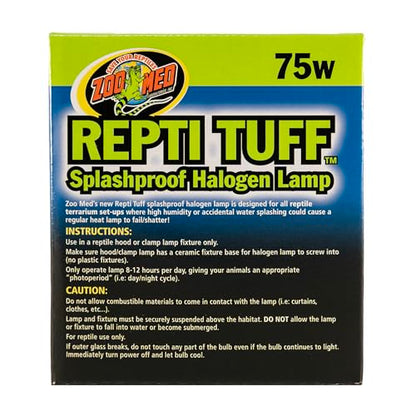 Zoo Med Turtle Tuff Splashproof Halogen Lamp 75 Watts - size: 75 W (Pack of 1)