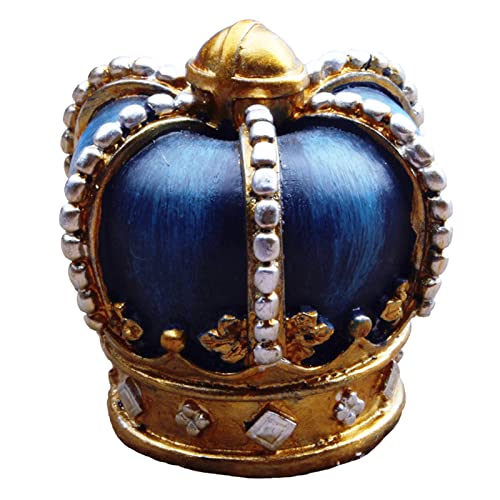 Crown Shaped Decorations Fish Tank Decor King Sculpture Collection Reptile Turtle Lizard Spider Tanks Terrarium Kingdom Figurine Statue Decor Ornament Pet - color: Crown