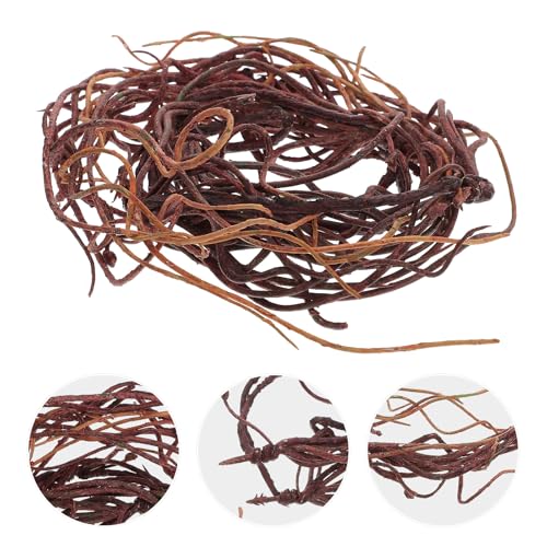 GANAZONO Artificial Reptile Climbing Vine with Bendable Rattan, Decorative Faux Tree Roots for Terrarium Habitat, Lizard and Snake Tank Décor, Jungle Vine for Reptile Enclosure