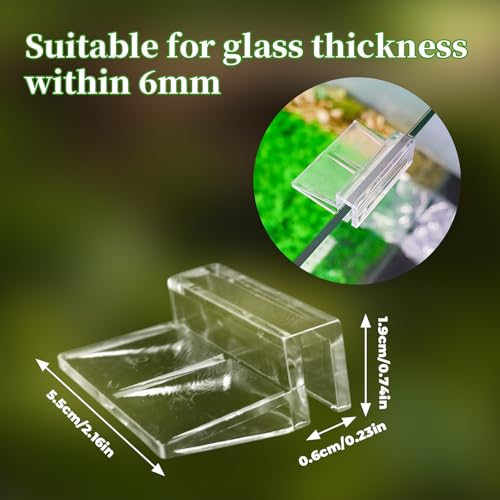 8 Pack Transparent Acrylic Tank Lid with Clips, Aquarium Lid Hood, Fish Tank Top Cover, Breeder Tank Lid, Acrylic Grid Panel Fish Tank Lid, Aquarium Cover Lid - color: White, size: 8 Pacs