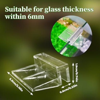 8 Pack Transparent Acrylic Tank Lid with Clips, Aquarium Lid Hood, Fish Tank Top Cover, Breeder Tank Lid, Acrylic Grid Panel Fish Tank Lid, Aquarium Cover Lid - color: White, size: 8 Pacs