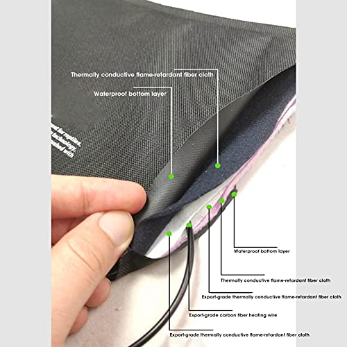 plplaaoo Reptile Heating Pad, Constant Temperature Tank Heater Heating Pad, Adjustable Temperature Under Tank Terrarium Heating Mat, Terrarium Heat Mat for Turtle Snake Frog Lizard Small Animals(S - size: Small