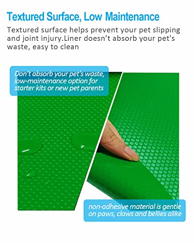 Bearded Dragon Tank Accessories, 120 Gallon Reptile Terrarium Mat Liner, Bearded Dragon Substrate for 4x2x2 Reptile Enclosure, Green - color: Green