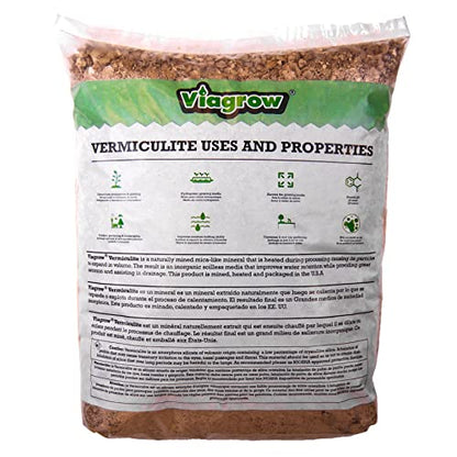 Viagrow® 16 qt. (0.5 cu. ft.) Coarse and Chunky Grade Vermiculite Soil Amendment (1-Pack) / A Product of The Harvest Company™ - size: 1 Pack