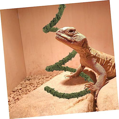 Kisangel Climbing Vine Toy Flexible Reptile Vine for Terrarium Decor Small Reptile Climbing Accessory for Crab Tanks