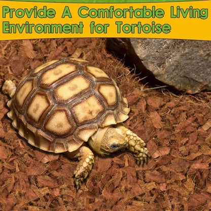 Halatool 2-Pack Coconut Husk Chips for Reptiles, Compressed Coco Chips Substrate for Snakes Tortoises Geckos Lizards Hermit Crab Ball Python - color: 2 Pack