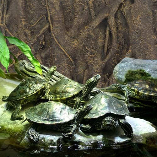 Totority Aquarium Background Board Root 3D Background Plate for Fish Tank Pu Decorative Board 23.62 X 17.71 X 2.36 in Aquarium D Cor for Fish Tanks