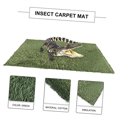 YARNOW 2pcs Moss Reptile Carpet Terrarium Mats Dry Breathable for Turtle Habitat