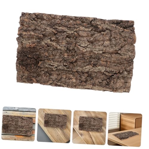 YARNOW 2pcs Bark Background for Reptile Terrarium Real Tree Bark Climbing Mat Habitat Decor for Lizard Snake Turtle and Amphibians Easy to Install Sturdy and Authentic Aesthetic