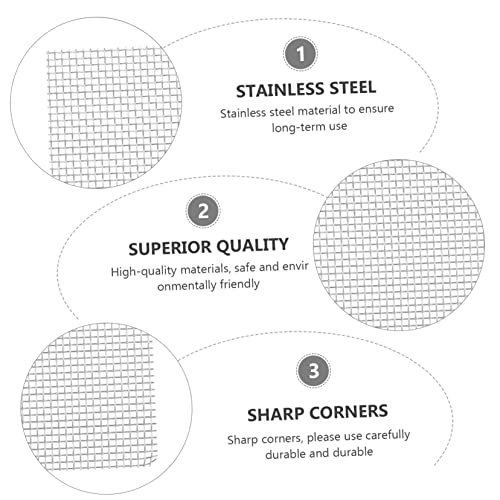 POPETPOP 10Pcs Stainless Steel Aquatic Moss Mesh Net for Fish Tank Planting Waterproof Plant Moss Carpet Net for Aquarium Decoration