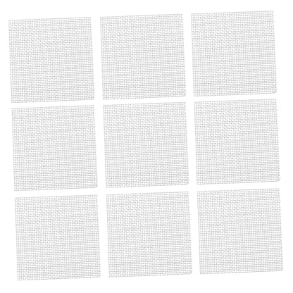 Happyyami 10pcs Stainless Steel Wire Mesh Pad for Aquarium Aquatic Plants and Moss Non Grass Planting for Fish Tank Decoration and Plant Fixation
