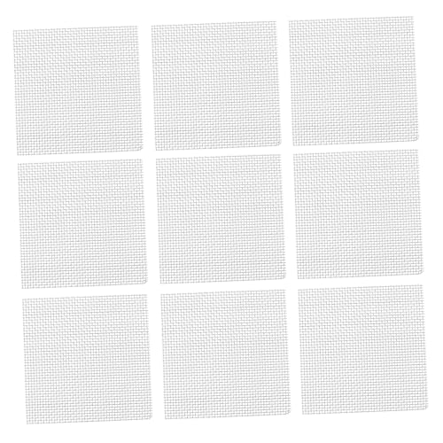 Happyyami 10pcs Stainless Steel Wire Mesh Pad for Aquarium Aquatic Plants and Moss Non Grass Planting for Fish Tank Decoration and Plant Fixation